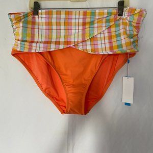 BLEU BY ROD BEATTIE Hip To Be Square Sarong Hipster Bikini Bottoms